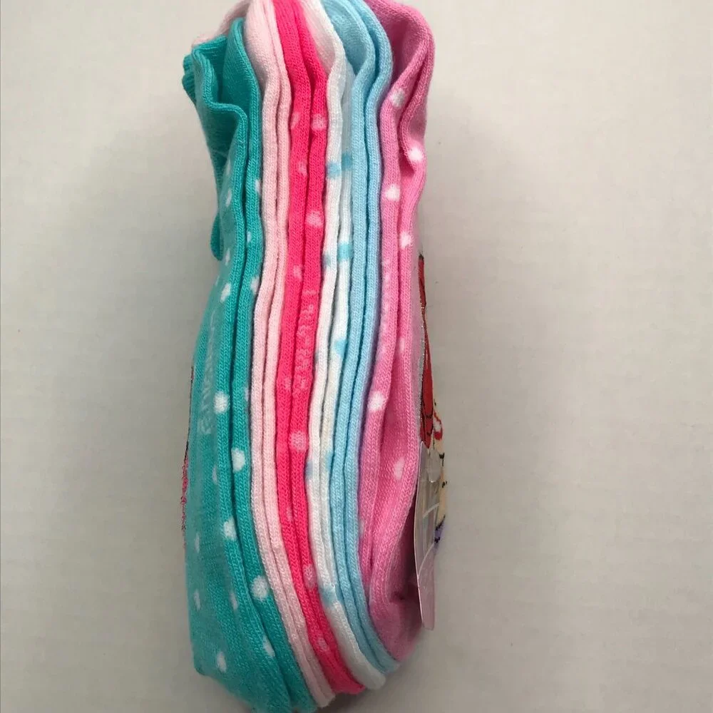 6 Pair Girl's Disney Princess No Show Socks Size 4-10 New